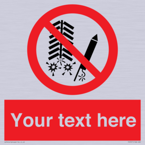 Custom prohibition Do not set off fireworks